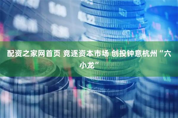 配资之家网首页 竞逐资本市场 创投钟意杭州“六小龙”